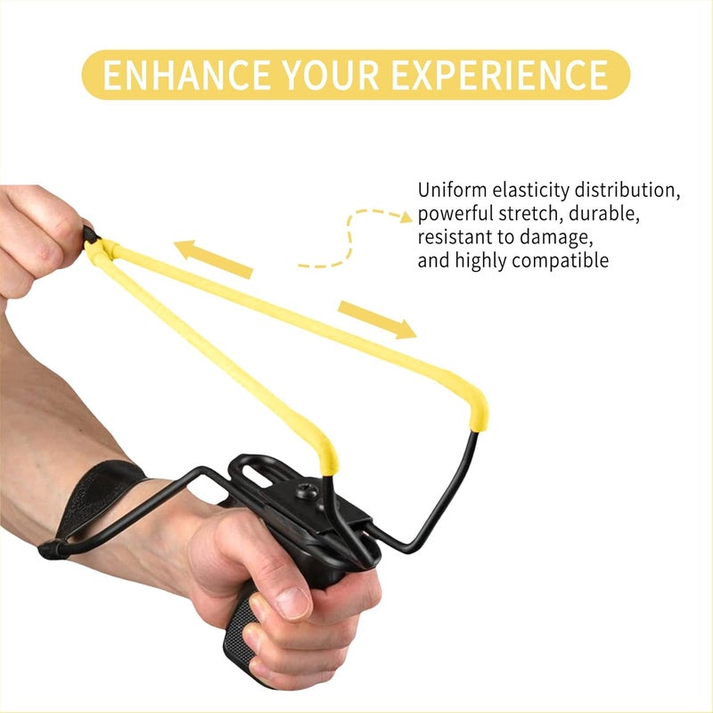 WHTCHSU 2 Pack Slingshot Replacement Band,Heavy Duty Wrist Rocket Elastic Rubber Bands - Image 5